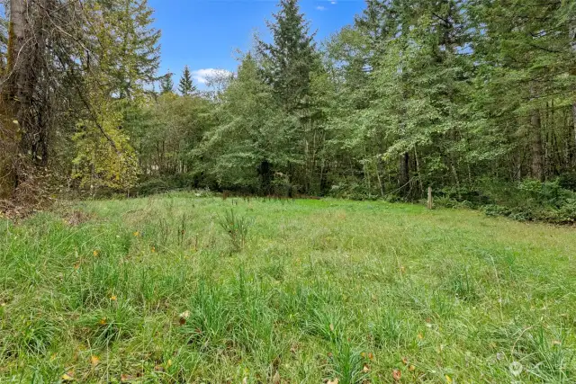 Approximtely 3.5 acres, fully fenced for your horses/cows/goats to roam.