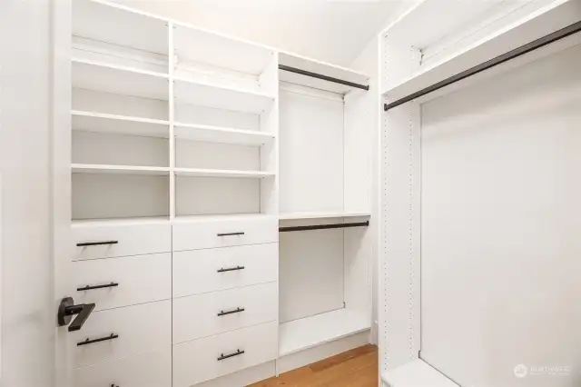 Custom closets.