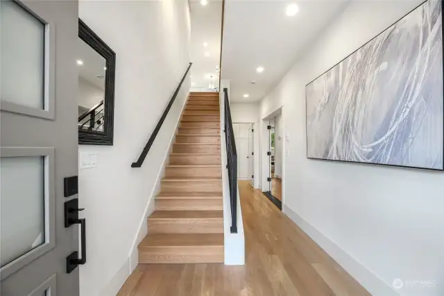 Entry with Stunning Staircase.