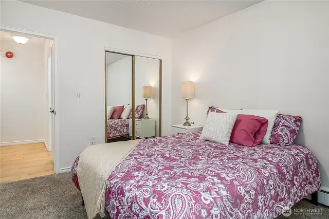 Bedrooms are both very good sized and have those lovely hardwood floors as well! Room for night tables, dressers and more ~ in addition to the built in closet. Lots of space.