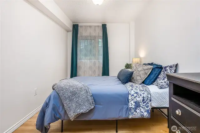 Bedrooms are both very good sized and have those lovely hardwood floors as well! Room for night tables, dressers and more ~ in addition to the built in closet. Lots of space.