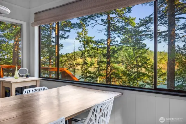 Southerly view of ocean from the dining room table.