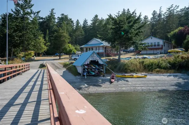 View of clubhouse and 1st community deep water dock