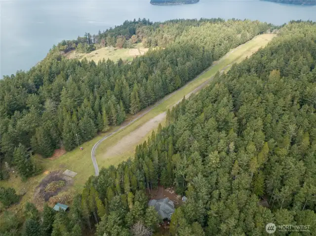 Home has access to a private runway. Mail and packages are delivered via plane.