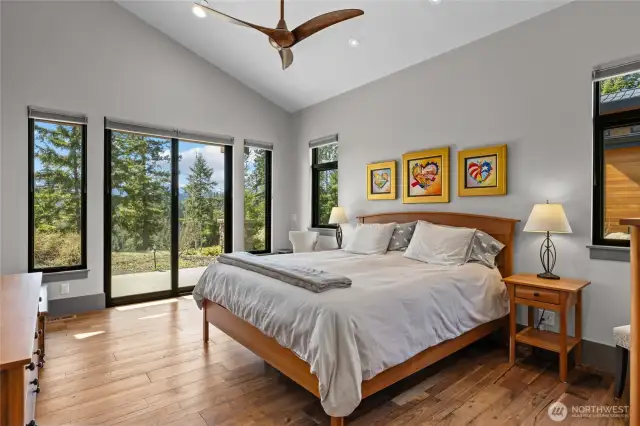 Primary bedroom with slider