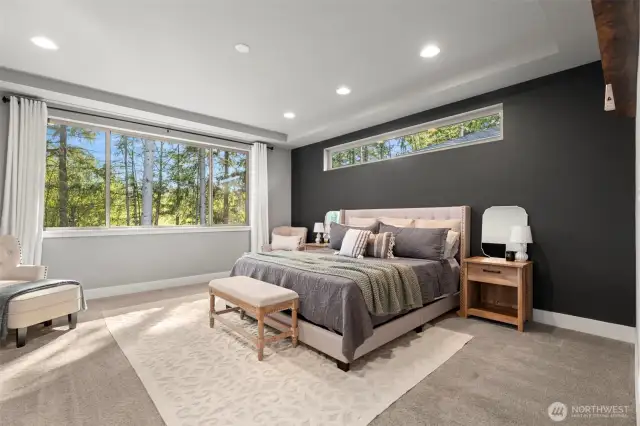 This primary suite is amazing