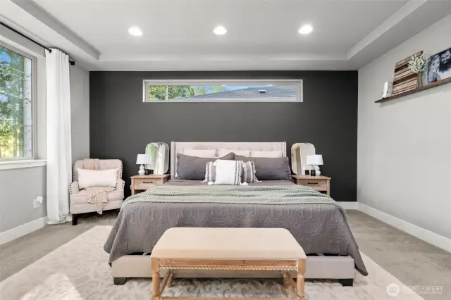 Room is wired for a ceiling fan!