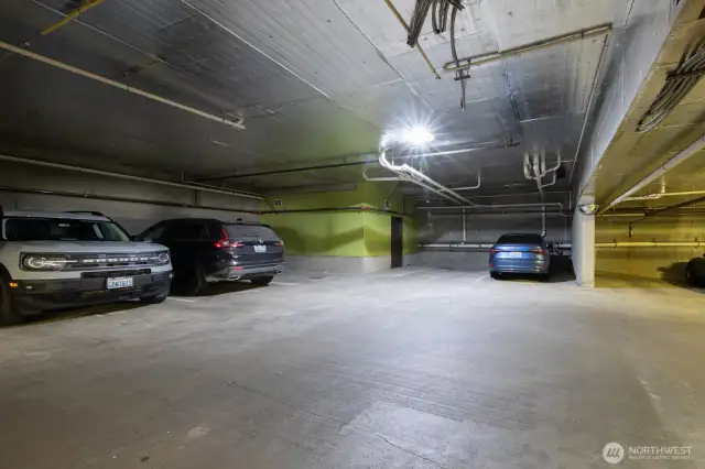 Easy access to the parking space