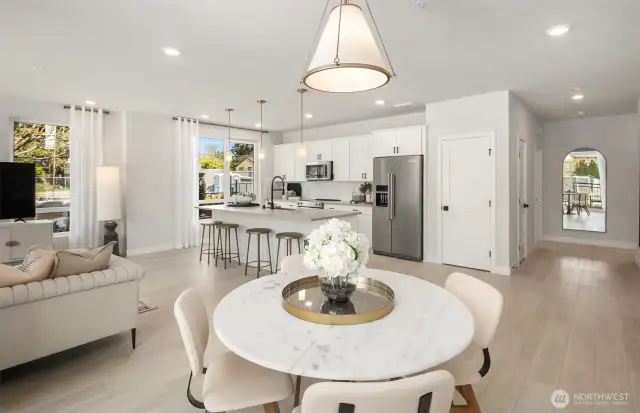 Picture represents model of floorplan, but not actual home.