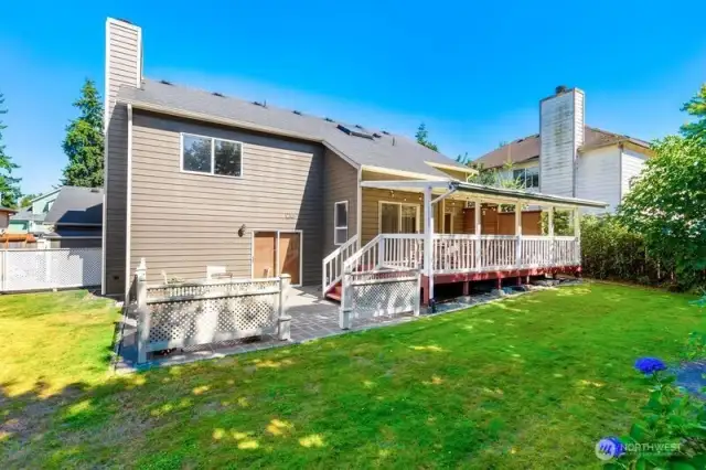 Fenced back yard