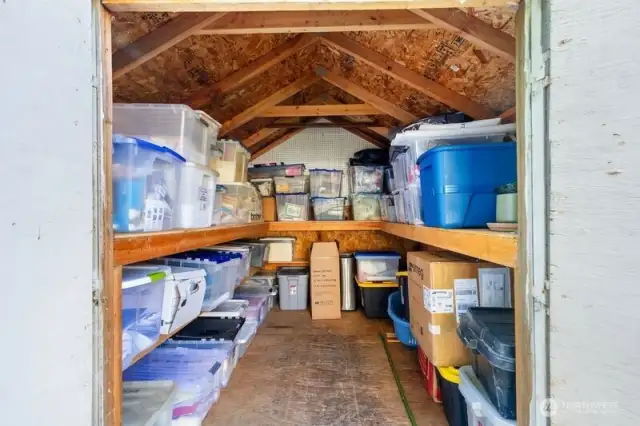 Note; the shelving.