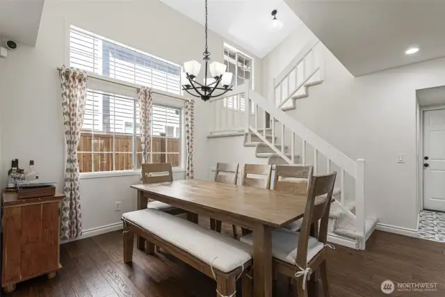 Vaulted ceilings provide great feeling of space and light!