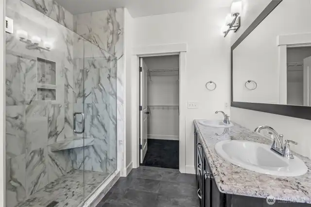 Master bath walk-in shower