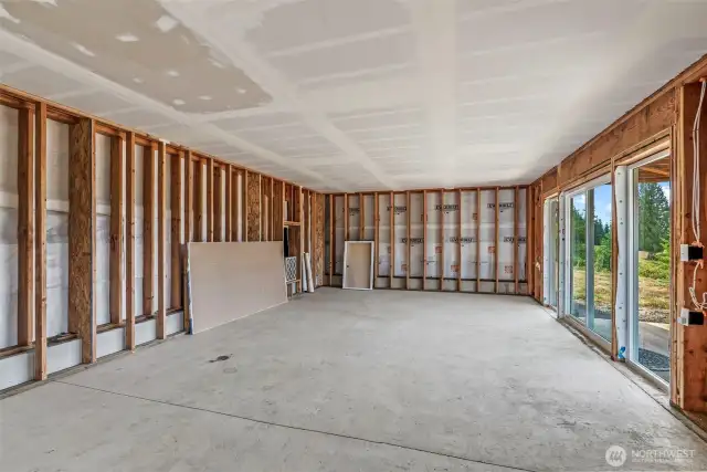 Unfinished living space