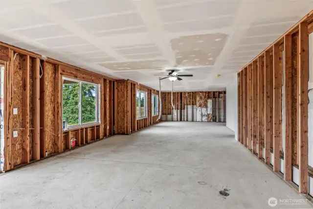Unfinished living space