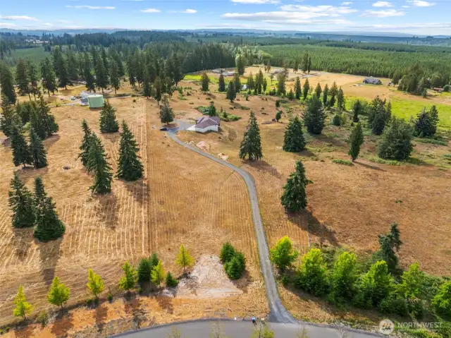 Aireal view of lot