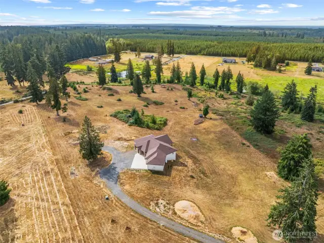 Aireal view of lot