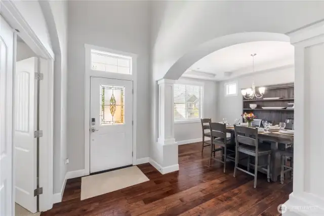Arched entry ways
