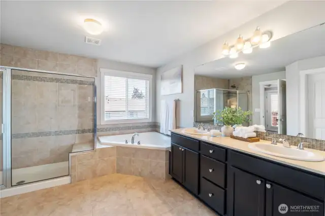 Spa-like master bathroom