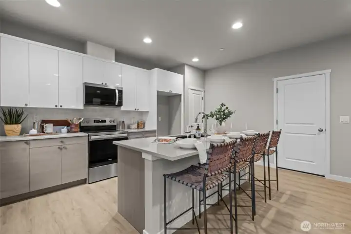 Interior pictures are of the model home. Individual home may vary in floorplan orientation and color scheme.