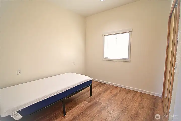 third room/office space with closet.