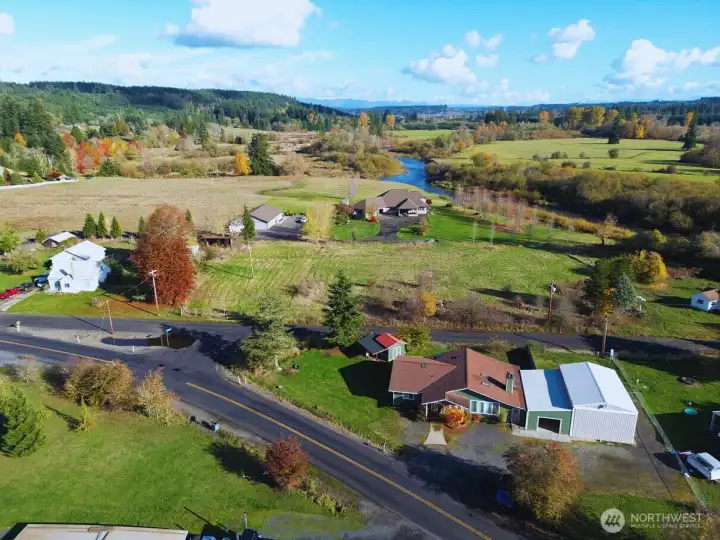 Home is on the outskirts of Chehalis, off of Jackson highway with city water and close to Newaukum River (No Flood)