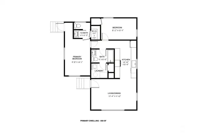 Floor plan: Primary Dewelling