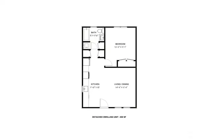 Floor plan: DADU