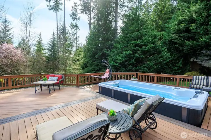 Pastoral views from your private deck.