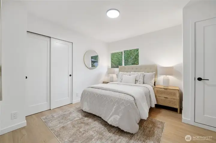 Primary bedroom with 2 closets