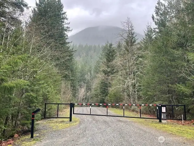 Gated entry to neighborhood