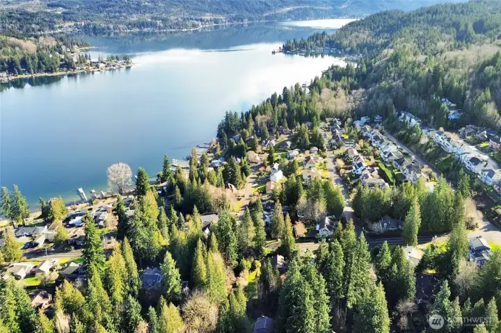 You can see how close the home is to Lake Whatcom.
