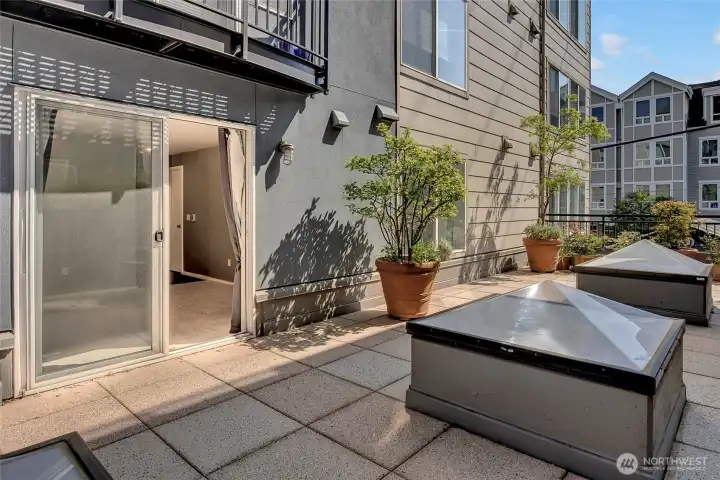 patio looking into slider