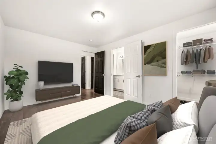 Primary Bedroom *virtually staged*