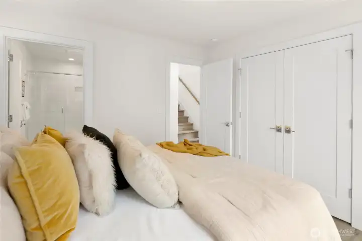 walk-in closet is big!