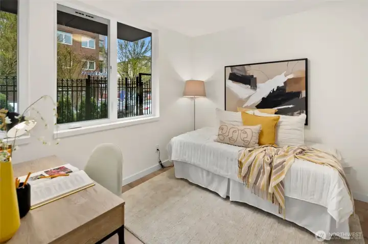 perfect for a second bedroom, roommate, office, gym