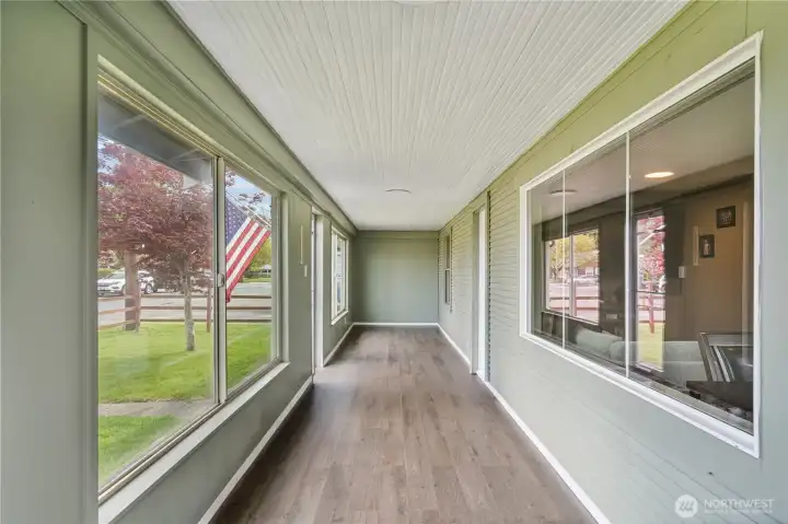 Enclosed front porch