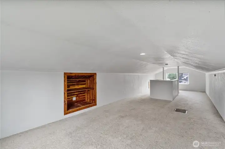 Upper level bedroom and closet