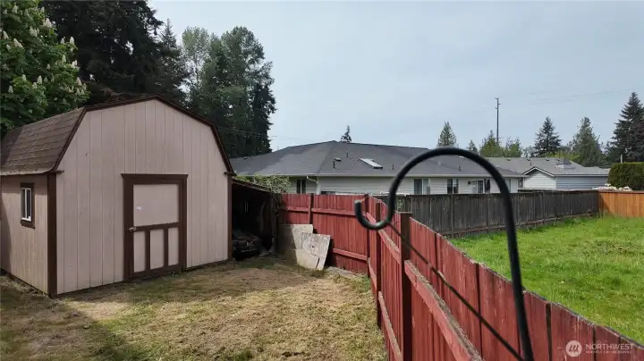 Property abuts to a common area for neighboring HOA