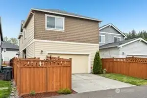 Excellent access from a private alley to your 2 car garage!