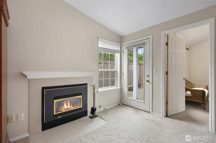 Gas Fireplace in Living Room