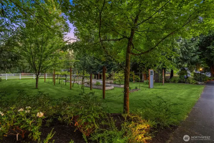 Dedicated garden area