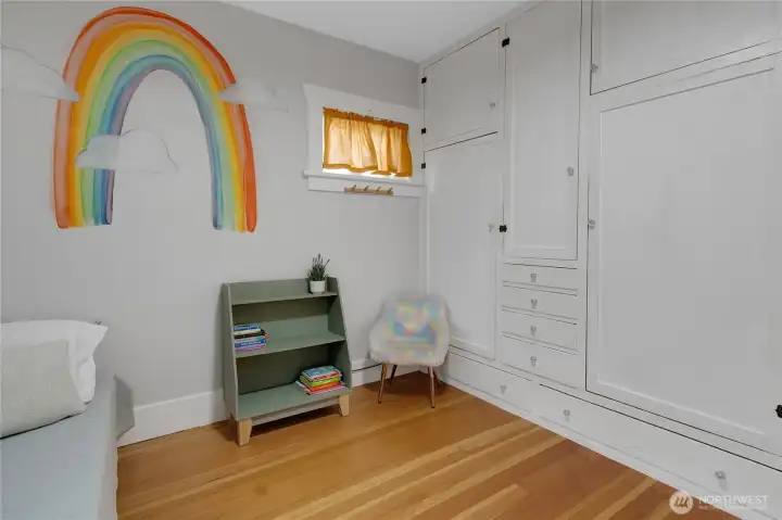 So many original built ins in this bedroom! So many original built ins in this bedroom!