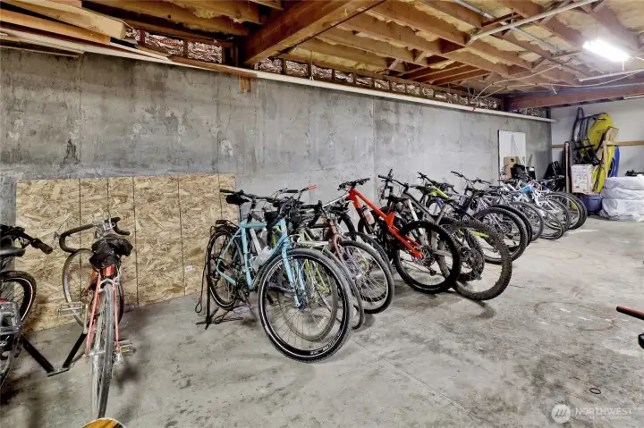 Bike storage. Bike storage.