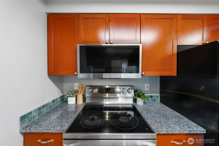 Updated stove and microwave