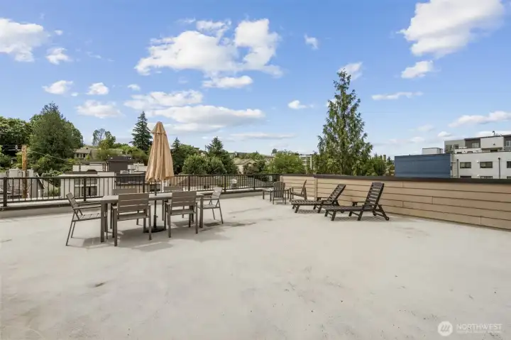 Spacious rooftop to entertain your friends or enjoy your summer days