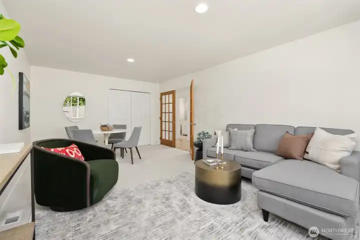 A great space for watching TV and movies, gaming or snuggling up with a good book. A great space for watching TV and movies, gaming or snuggling up with a good book.