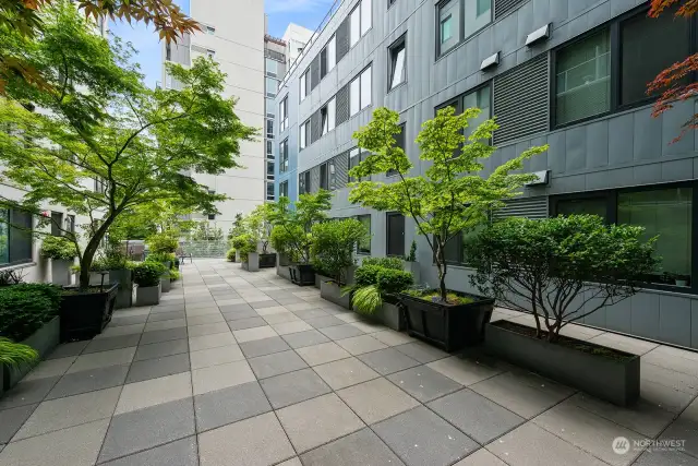 Here's the common area Courtyard on the 3rd Floor and just down the Hall from unit 324.