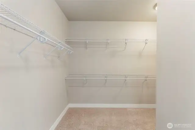 Primary walk-in closet