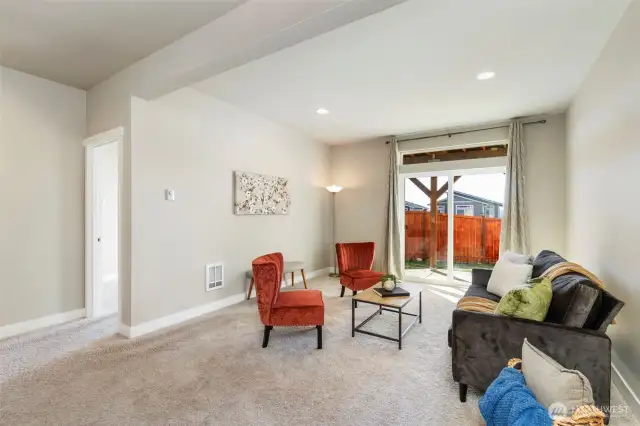 Lower level with bonus living space